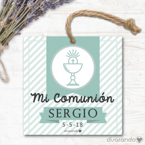 Etiqueta/Pegatina Comunión 10 (Todas las formas) Pack 10 ud