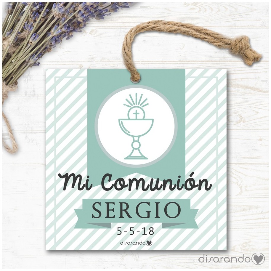 Etiqueta/Pegatina Comunión 10 (Todas las formas) Pack 10 ud