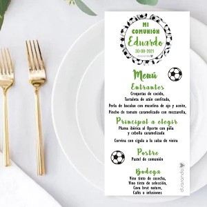 Menú Comunión Mod. 27 Fútbol