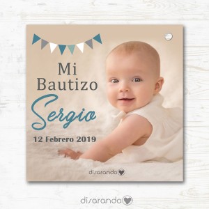 Etiqueta Bautizo 107 (Todas las formas) Pack 10 ud