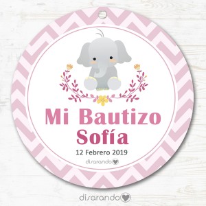 Etiqueta Bautizo 103 (Todas las formas) Pack 10 ud