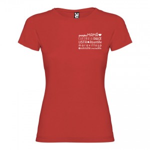 Camiseta mamá palabras