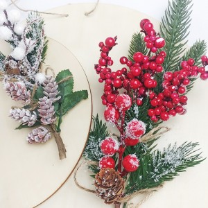 Placa Madera Navidad Flores