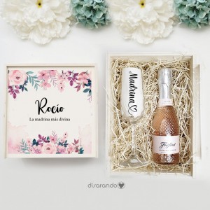 Kit cava "Madrina / Padrino" (varios diseños, también madera)