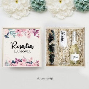 Kit cava "Dama de honor" (varios diseños, también madera)