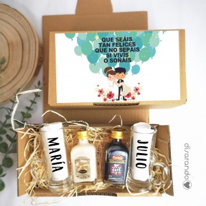 Kit chupito doble personalizado