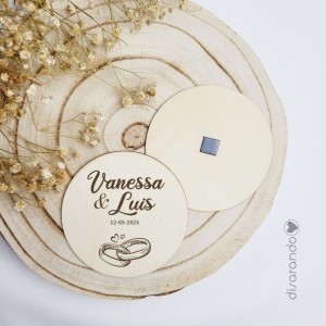 Imán madera eventos (varios diseños)