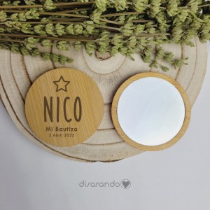 Espejo madera eventos (varios diseños)