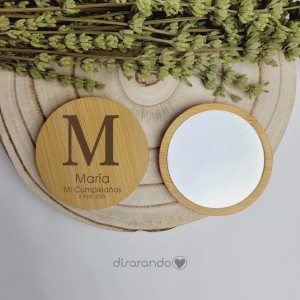 Espejo madera eventos (varios diseños)