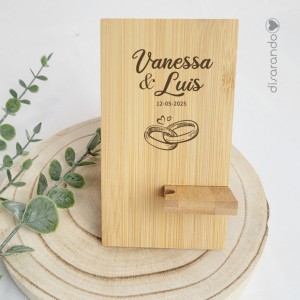 Soporte móvil madera eventos (varios modelos)