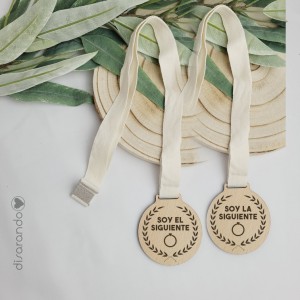 Medalla madera Siguientes