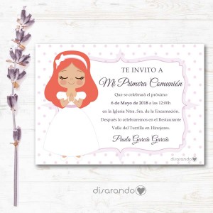 Invitación papel mod. 13