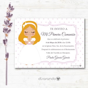 Invitación papel mod. 13