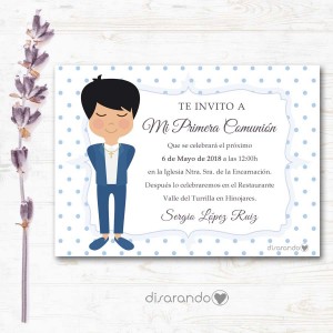 Invitación papel mod. 13