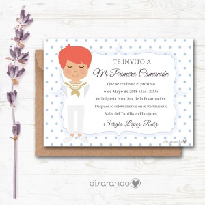 Invitación papel mod. 13