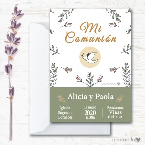 Invitación papel mod. 15