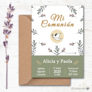Invitación papel mod. 15