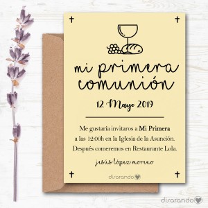 Invitación papel mod. 16 (varios colores)