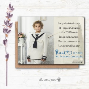 Invitación papel mod. 17