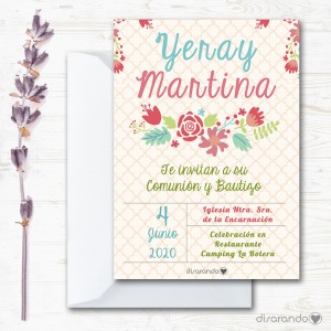 Invitación papel mod. 21