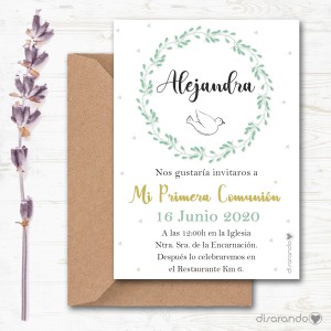 Invitación papel mod. 22