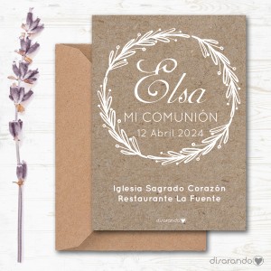 Invitación papel mod. 28