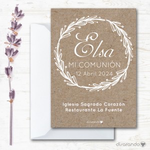 Invitación papel mod. 28