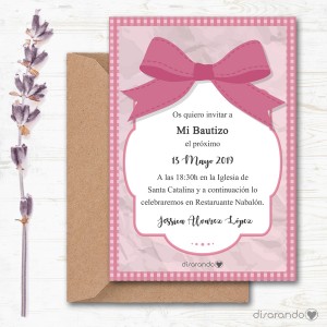 Invitación papel mod. 102