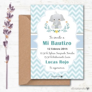 Invitación papel mod. 103