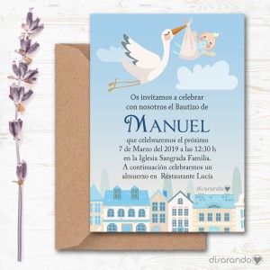 Invitación papel mod. 105