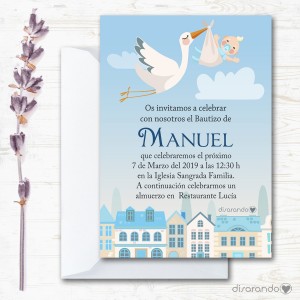 Invitación papel mod. 105