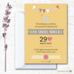Invitación papel mod. 106