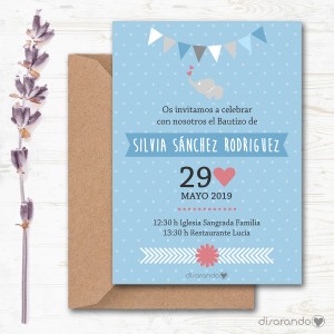Invitación papel mod. 106