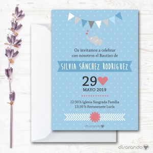 Invitación papel mod. 106