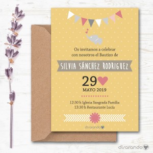 Invitación papel mod. 106