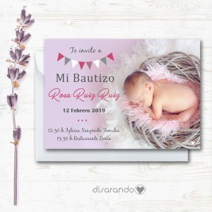 Invitación papel mod. 107