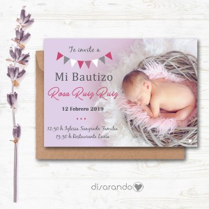 Invitación papel mod. 107