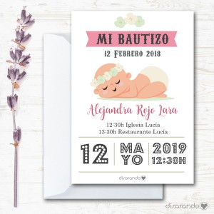 Invitación papel mod. 110