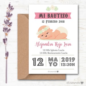 Invitación papel mod. 110