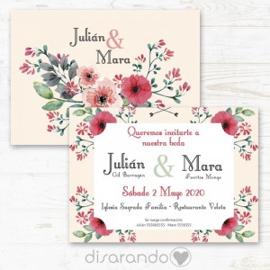 Invitación tarjeta de Boda "Helena"