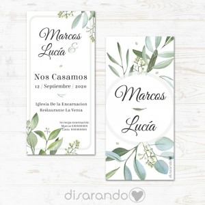 Invitación tarjeta de Boda "Olive"