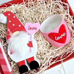 Cesta San Valentín Gnomo (2 modelos)