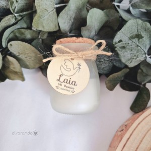 Vela Aromática Medalla Madera