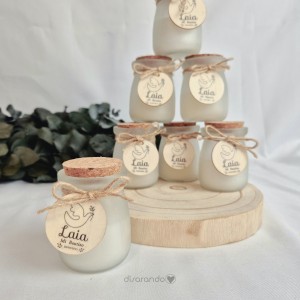 Vela Aromática Medalla Madera