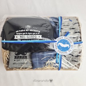 Cesta "El papá más guapo"