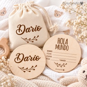 Placa Nacimiento (personalizable)