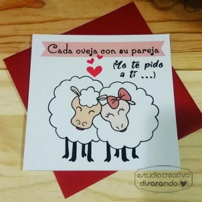 Tarjeta ovejas
