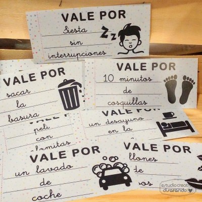 Talonario vales papá