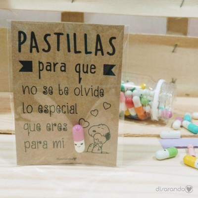 Pastillas para "que no se te olvide lo especial que eres para mi"