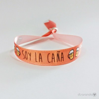 Pulsera mensaje "Soy la caña"
